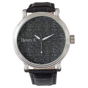 Geometry Enthusiastic & Modern White and Black Watch