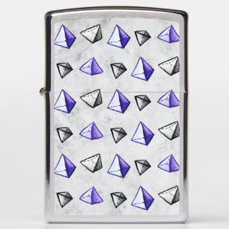 Geometry Geek Pyramid Pattern Zippo Lighter
