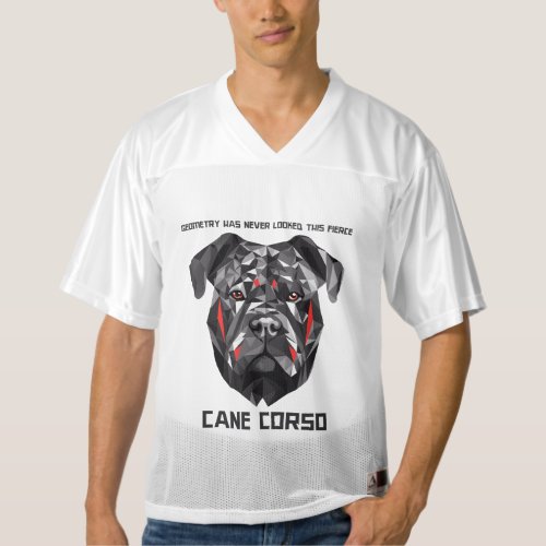 Geometry has never looked this fierce _ Cane Corso Mens Football Jersey