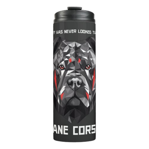 Geometry has never looked this fierce _ Cane Corso Thermal Tumbler