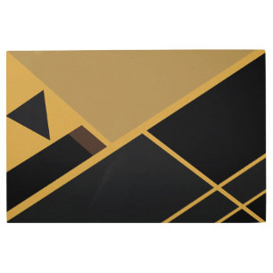 Geometry in Earth Tones Metal Wall Art