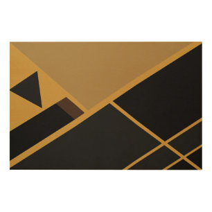 Geometry in Earth Tones Wood Art