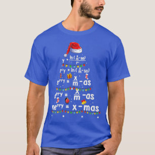 Geometry Math Science Teacher Merry Christmas T-Shirt