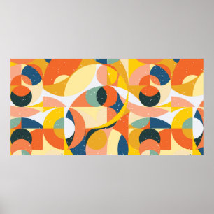 Geometry minimalistic artwork pattern with simple  poster