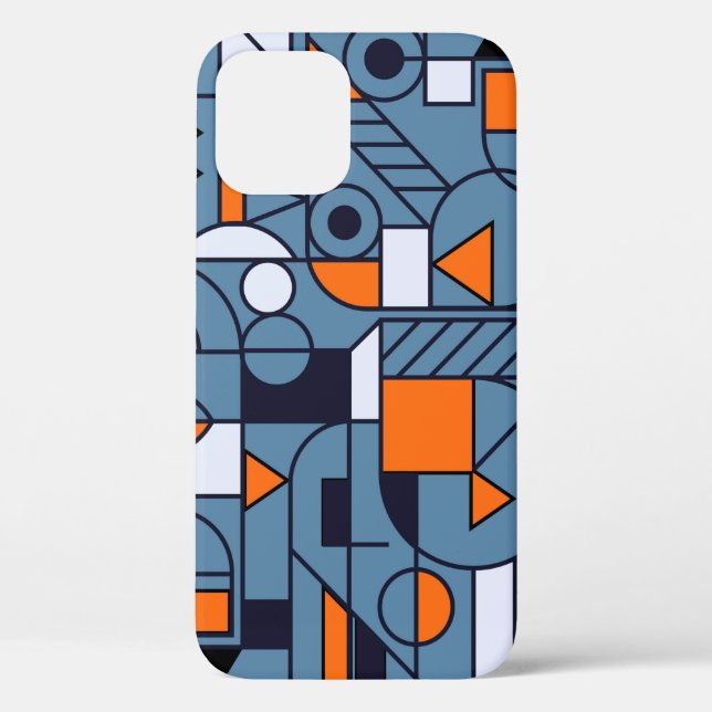Geometry minimalistic artwork retro poster with si Case-Mate iPhone case (Back)