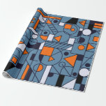 Geometry minimalistic artwork retro poster with si wrapping paper