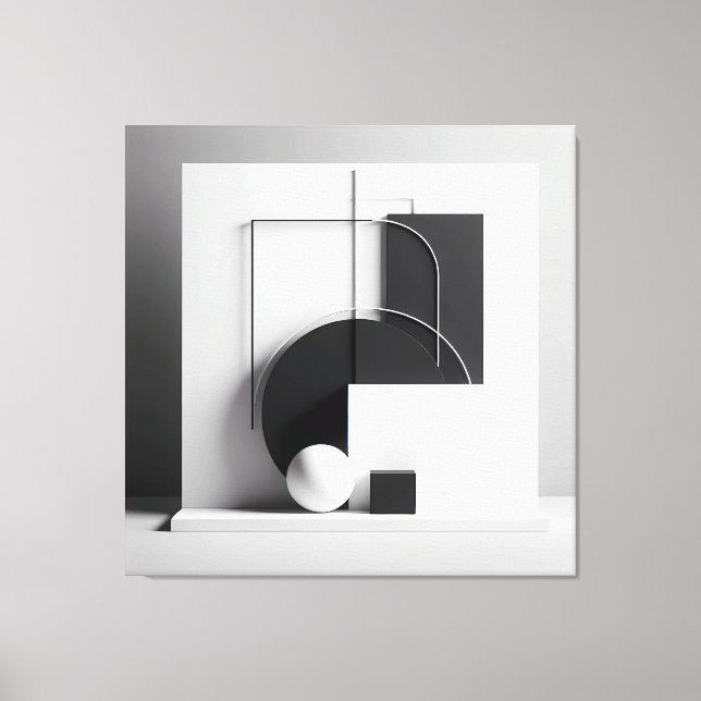 Geometry of Refined Presence Canvas Print (Front)