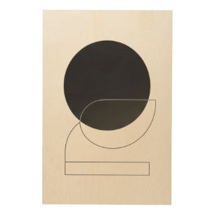 Geometry of Silence Wood Wall Art