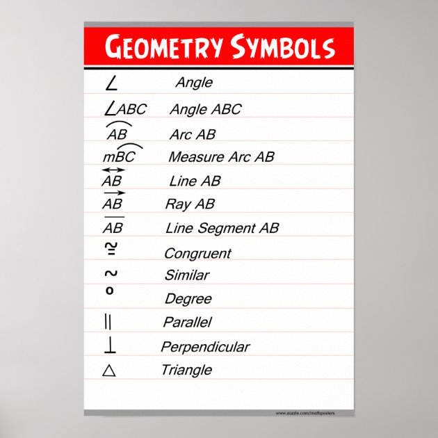 geometry symbols worksheet