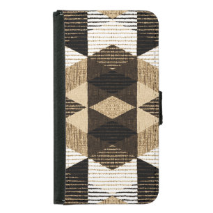 Geometry Repeat: Textured Background Design Samsung Galaxy S5 Wallet Case