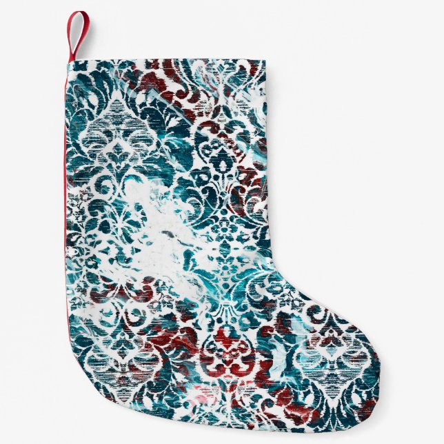 Geometry texture repeat classic patternabstract,am small christmas stocking (Front)