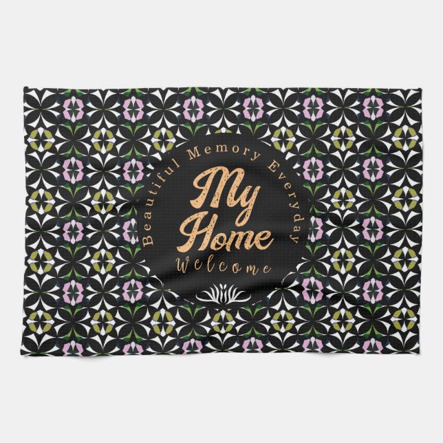 Geometry Tile  Kitchen Towel (Horizontal)