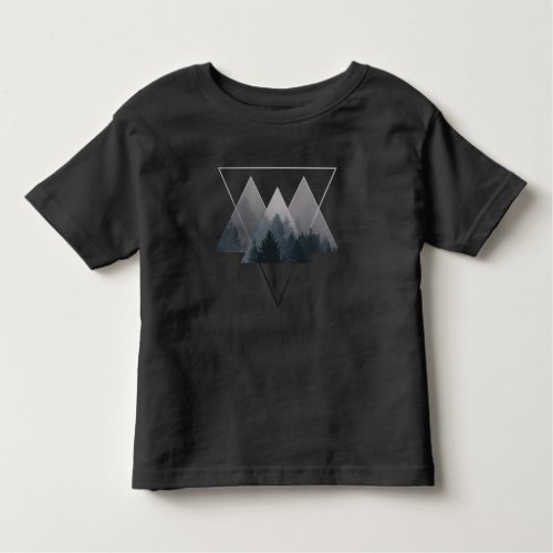 Geometry Triangles Misty Fores Toddler T_shirt