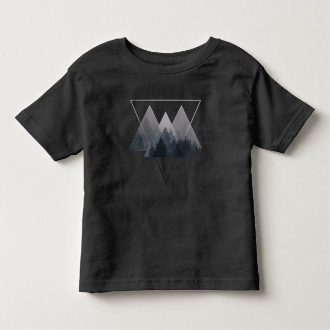 Geometry Triangles Misty Fores Toddler T-shirt (Front)