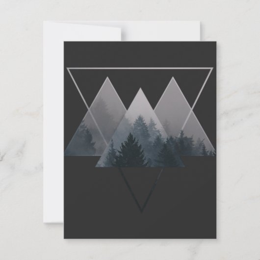 Geometry Triangles Misty Forest (Front)