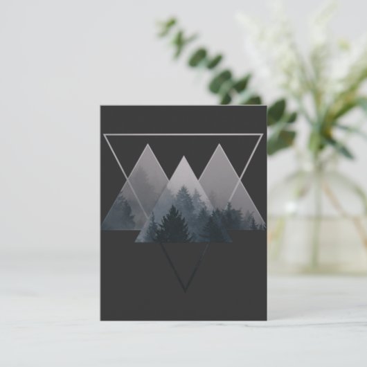 Geometry Triangles Misty Forest (Standing Front)