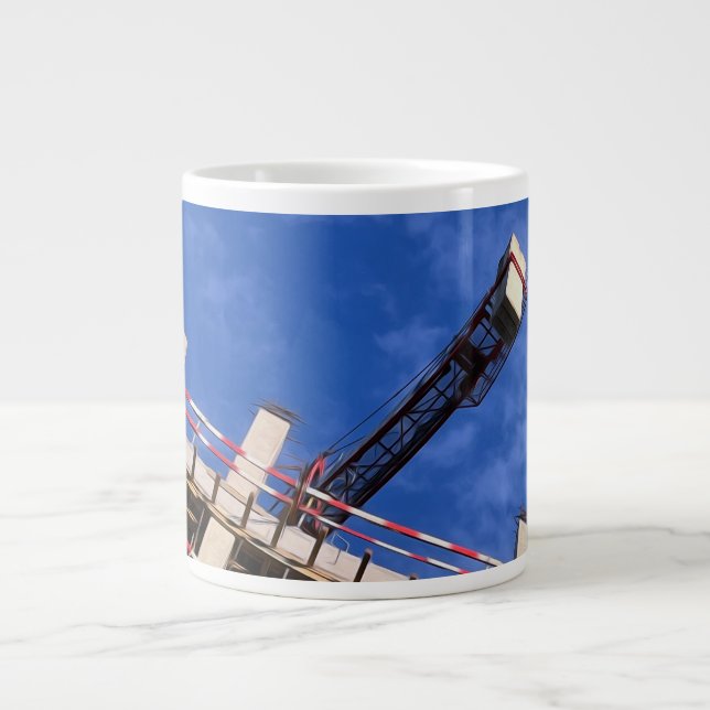 Geometry up in the air giant coffee mug (Front)