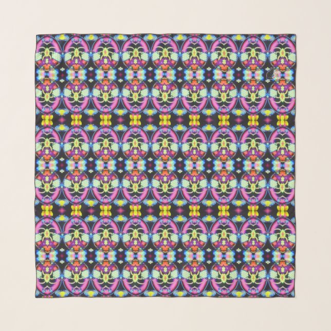 Geomicules KCFX Chiffon Scarf (Front)