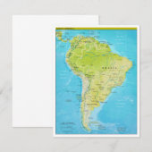 Geopolitical Regional Map of South America (Front/Back)