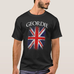 Geordie Vintage Retro British Flag Funny T-Shirt