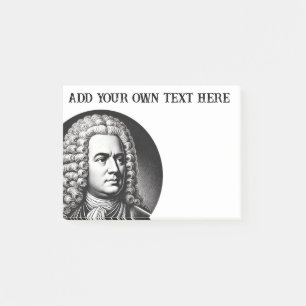 Georg Friedrich Handel Music Lover Custom Text Post-it Notes