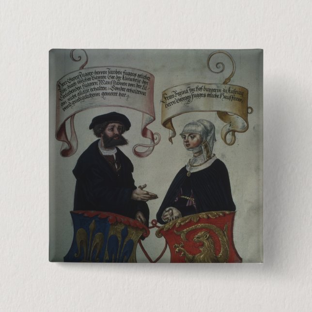 Georg Fugger his wife Regina Imhoff, 'Geheim Button (Front)