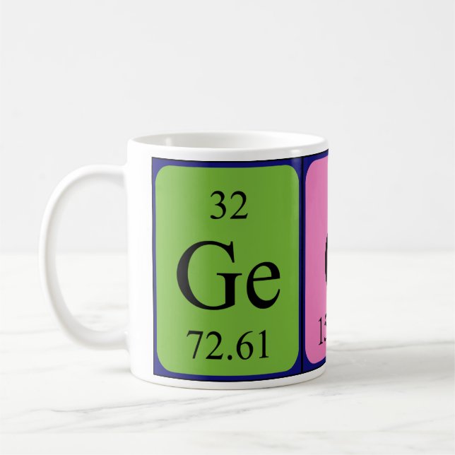 Georg periodic table name mug (Left)