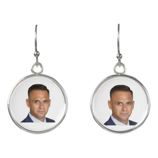 George A Benavides, Veteran  Earrings (Front)