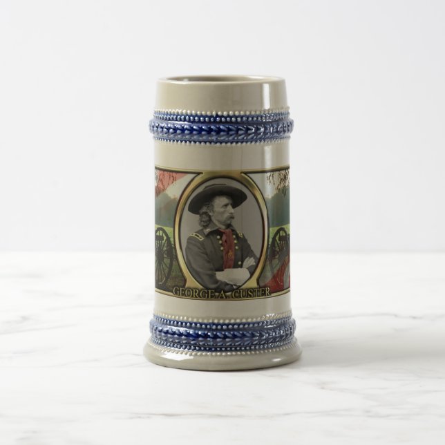 George A. Custer Civil War Stein (Center)