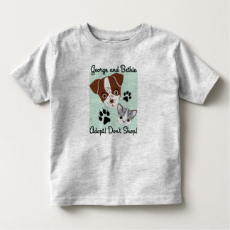 George and Bethie: Adopt! Don't Shop! Toddler T-shirt