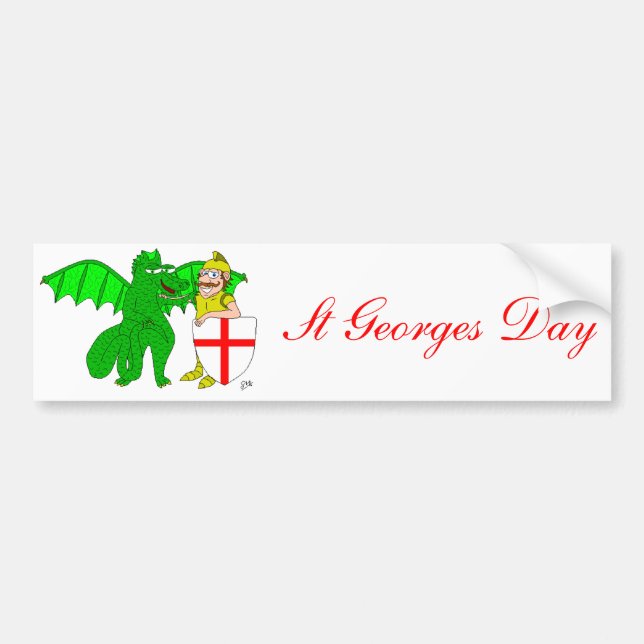 George and the Dragon Bumper Sticker (Front)