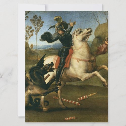 George and the Dragon by Raphael Card