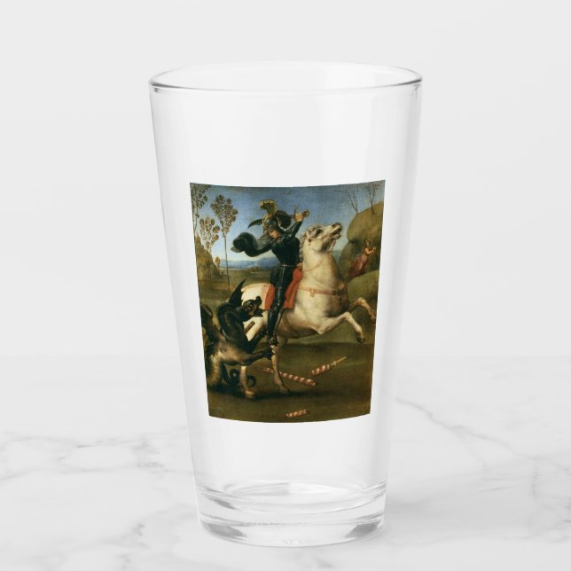 George and the Dragon (by Raphael) Glass (Front)