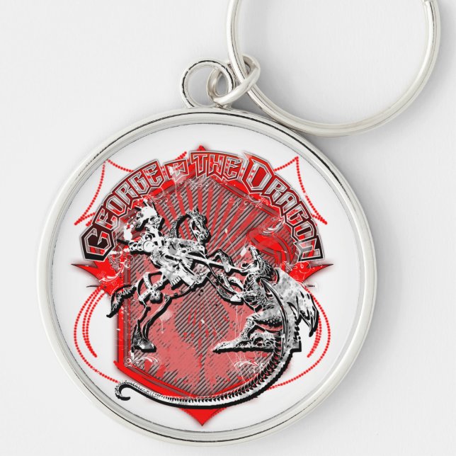 George and the Dragon Keychain (Front)