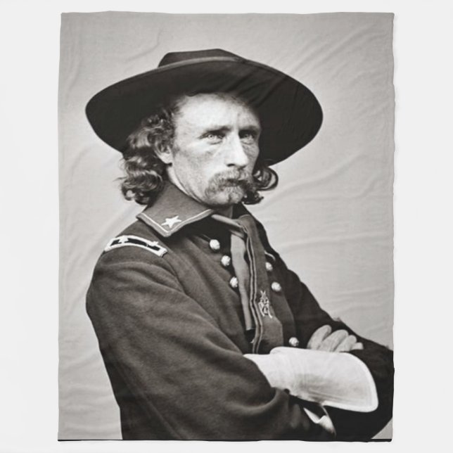 GEORGE ARMSTRONG CUSTER FLEECE BLANKET (Front)