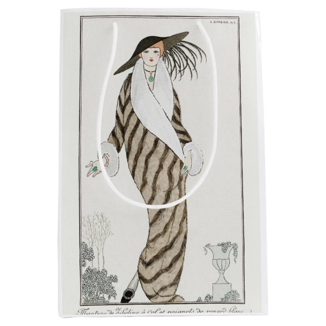 George Barbier, Art Deco Medium Gift Bag (Front)