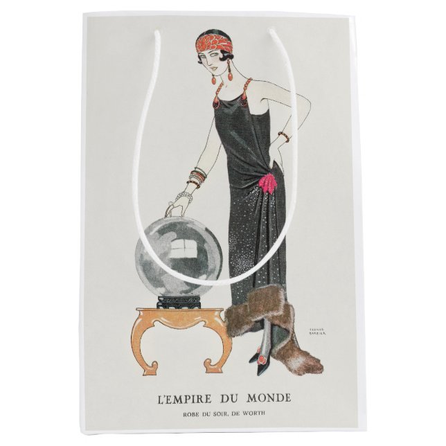George Barbier, Art Deco Medium Gift Bag (Front)