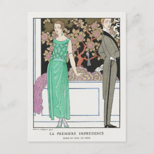 George Barbier, Art Deco Postcard