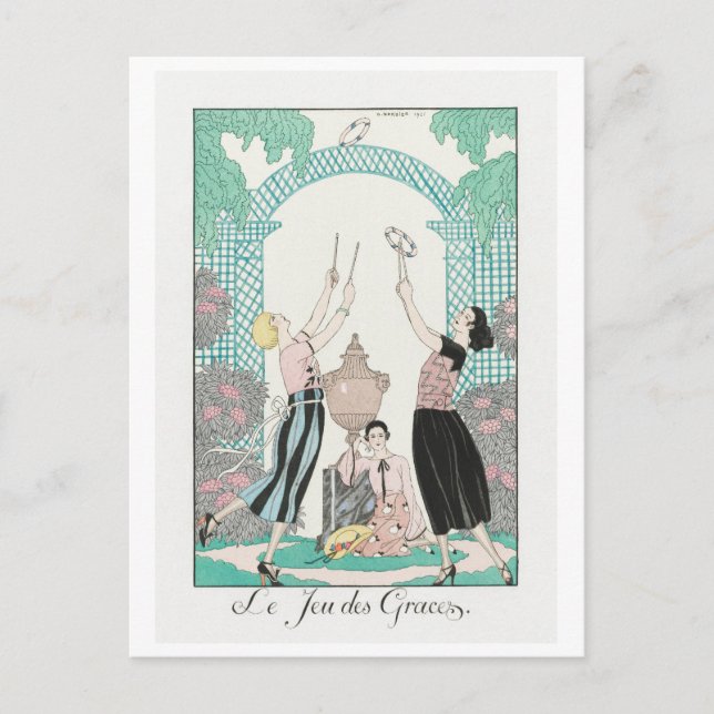 George Barbier, Art Deco Postcard (Front)