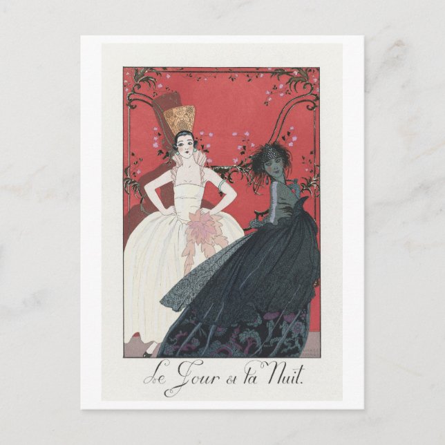 George Barbier, Art Deco Postcard (Front)