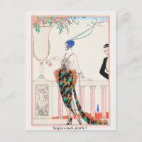 George Barbier, Art Deco Postcard