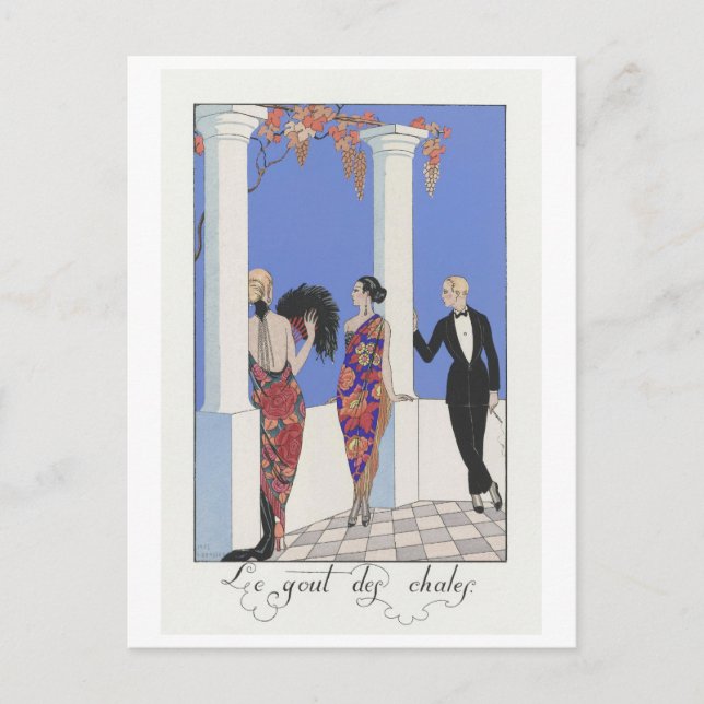 George Barbier, Art Deco Postcard (Front)
