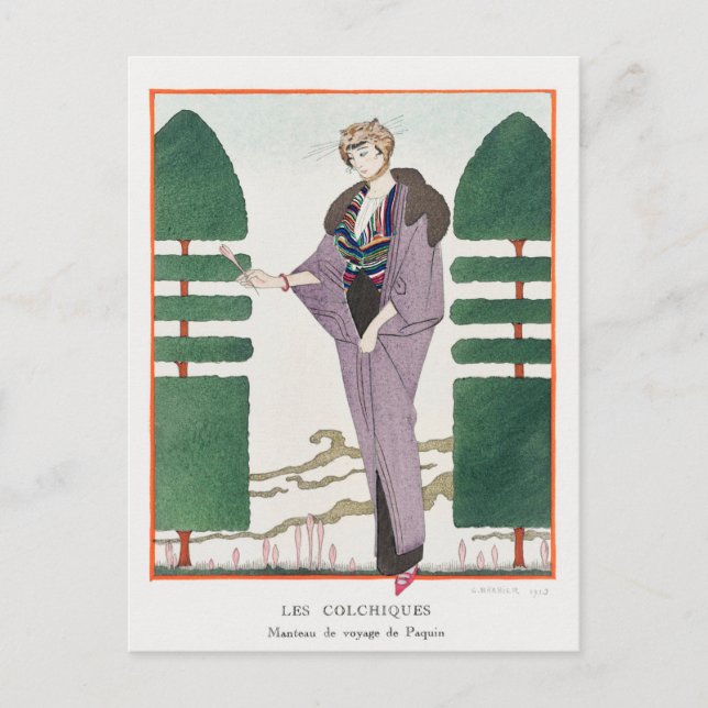 George Barbier, Art Deco Postcard (Front)
