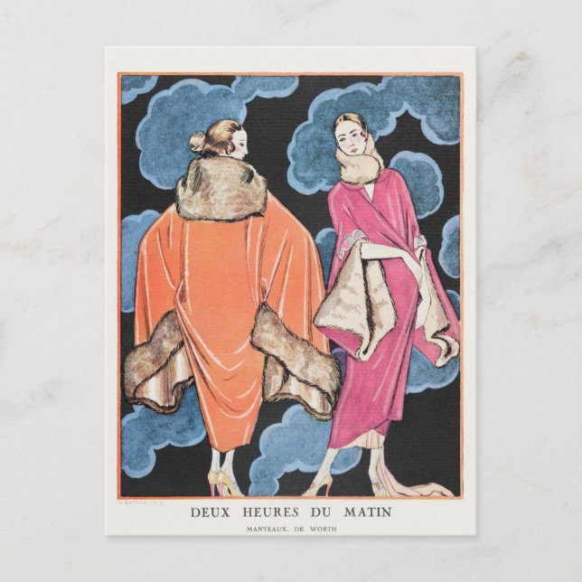 George Barbier, Art Deco Postcard (Front)