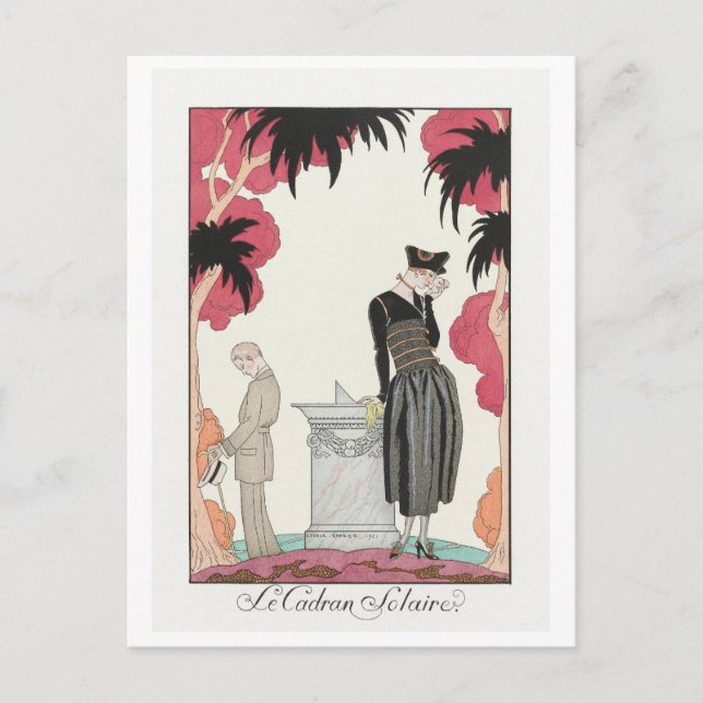 George Barbier, Art Deco Postcard (Front)