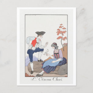 George Barbier, Art Deco Postcard