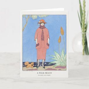 George Barbier, Art Deco Thank You Card