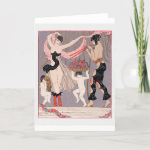 George Barbier, Art Deco Thank You Card