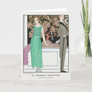 George Barbier, Art Deco Thank You Card