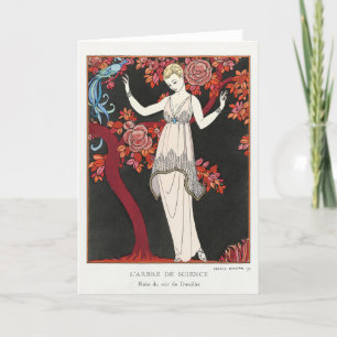 George Barbier, Art Deco Thank You Card